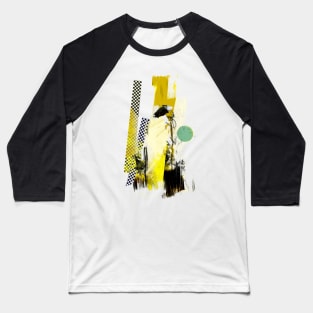 Abstract Colorful Art Work Baseball T-Shirt